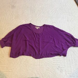 Purple mesh shirt